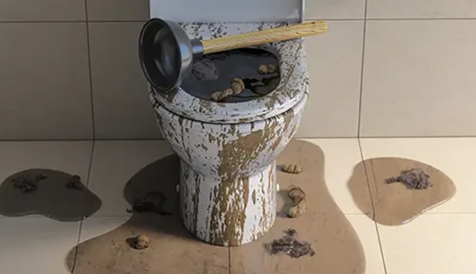 WC Water komt omhoog